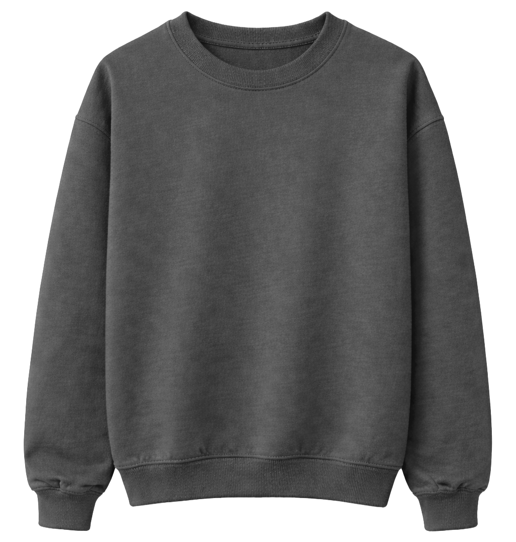 LA FAMILIA HEAVYWEIGHT CREWNECK DARK GREY - LFSU23CN001 - Steal Deal