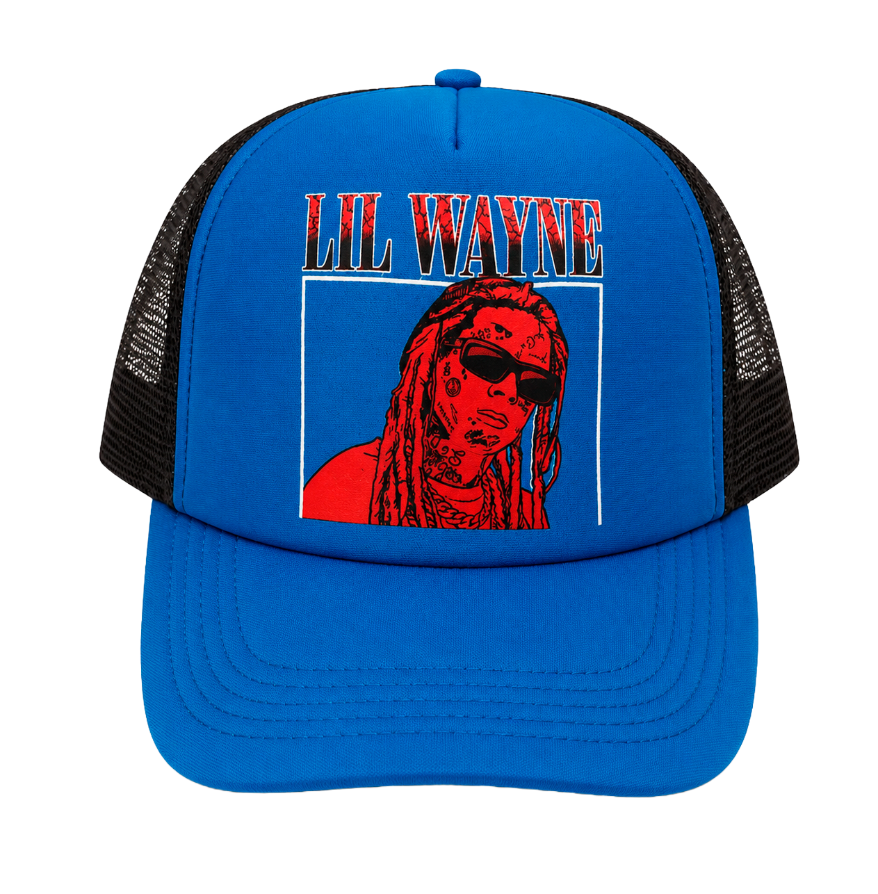REASON X LIL WAYNE SNAPBACK TRUCKER HAT BLUE - RLW-19