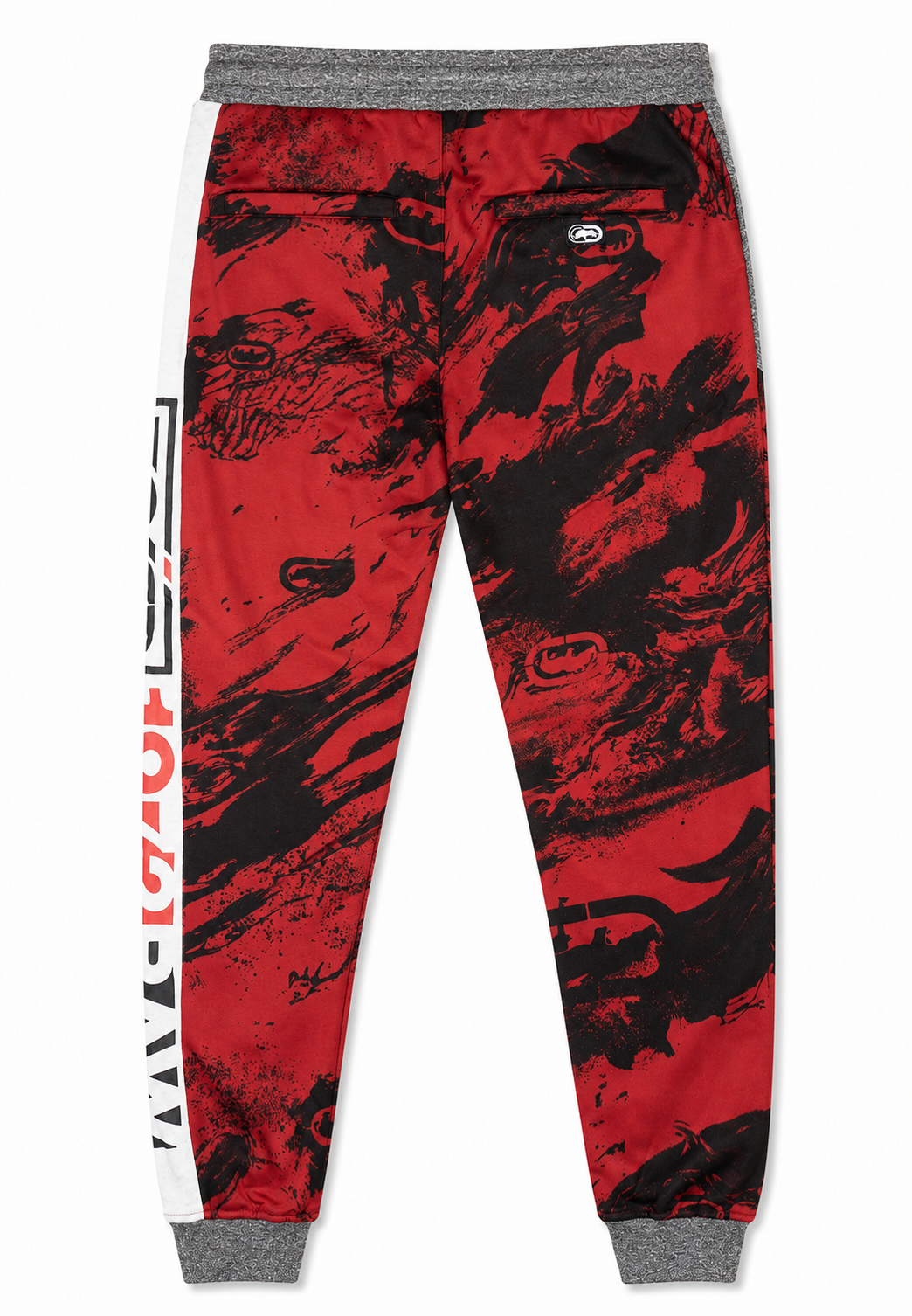 MARC ECKO JOGGER PANTS BLACK MARLED TRUE RED - EO12G740 - Steal Deal