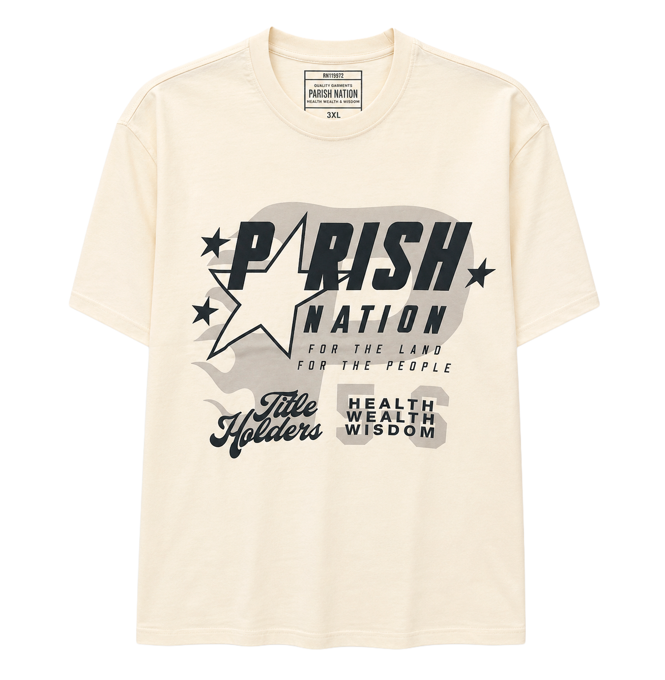 PARISH NATION GRAPHIC T-SHIRT CREAM - N07C2727