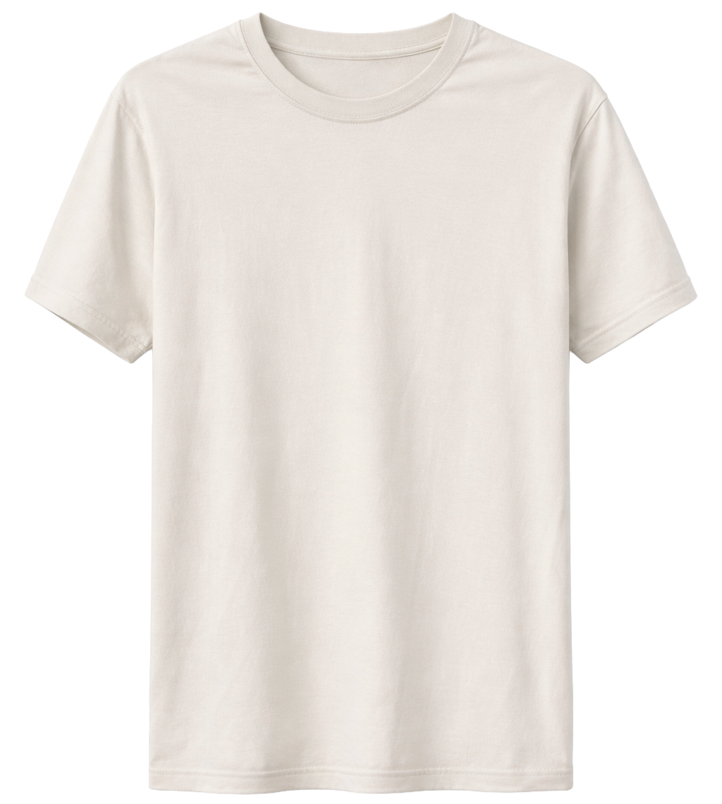 LA FAMILIA PREMIUM BLANK T-SHIRT BONE - LFSP23SS005 - Steal Deal
