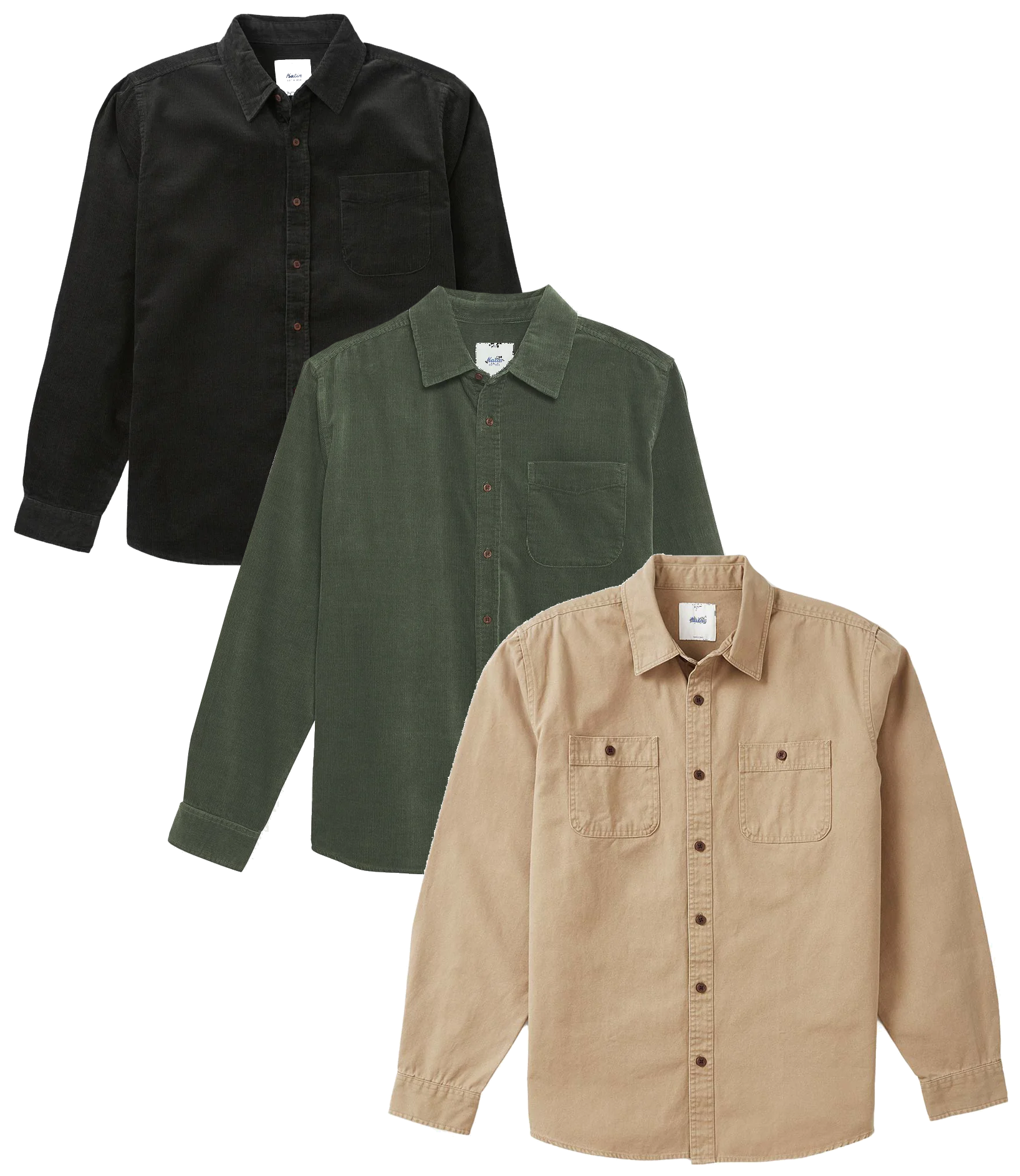 KATIN ASSORTED L/S BUTTON DOWN ASST - KTNLSBD07