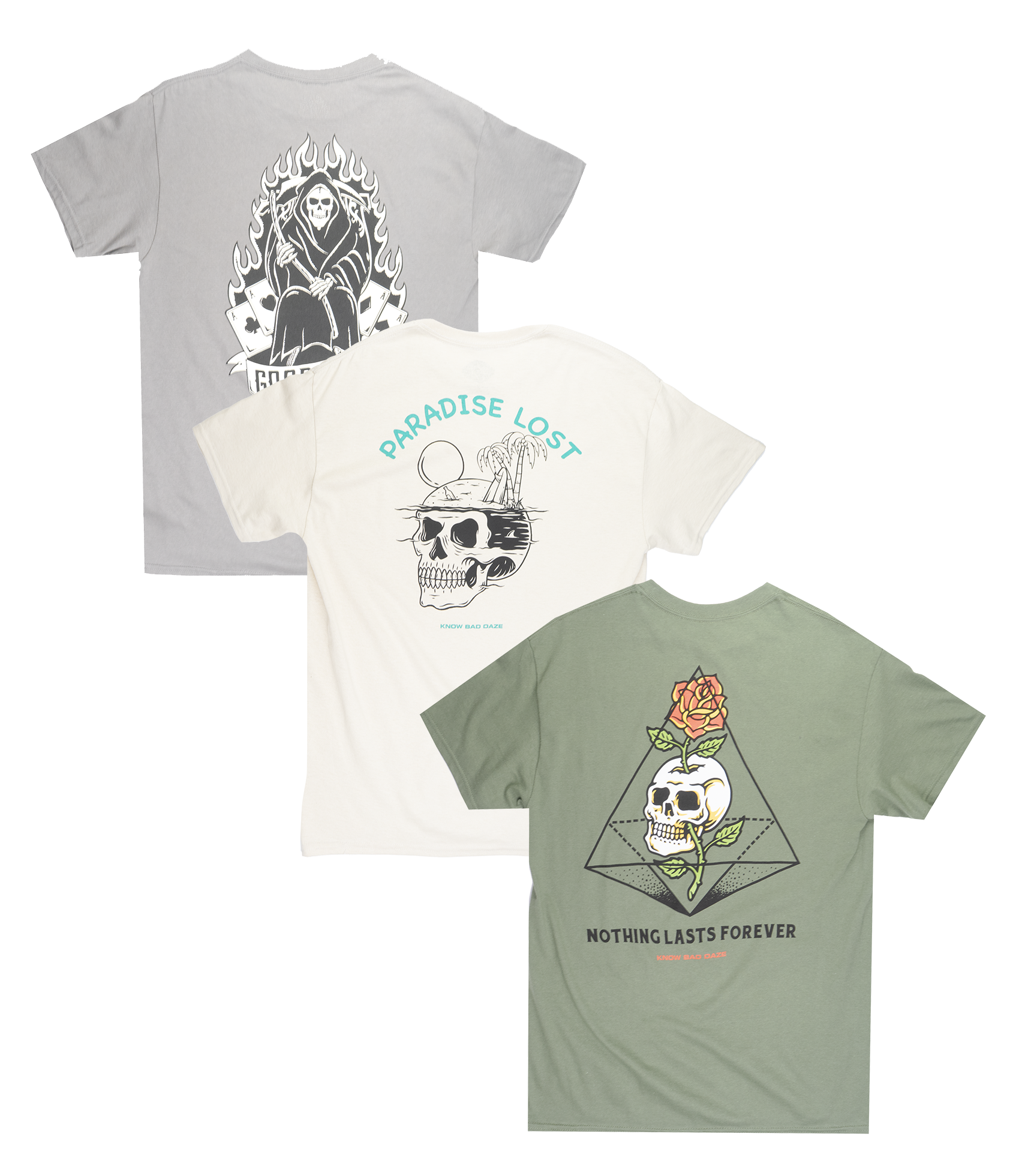 KNOW BAD DAZE ASSORTED T-SHIRT ASST - KBDSST08