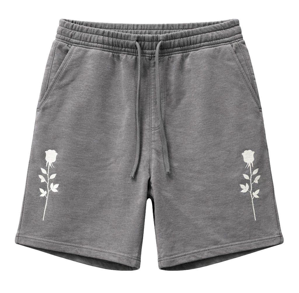 LA FAMILIA SWEAT SHORTS STEEL GREY - LFHOL24KB004 - Steal Deal