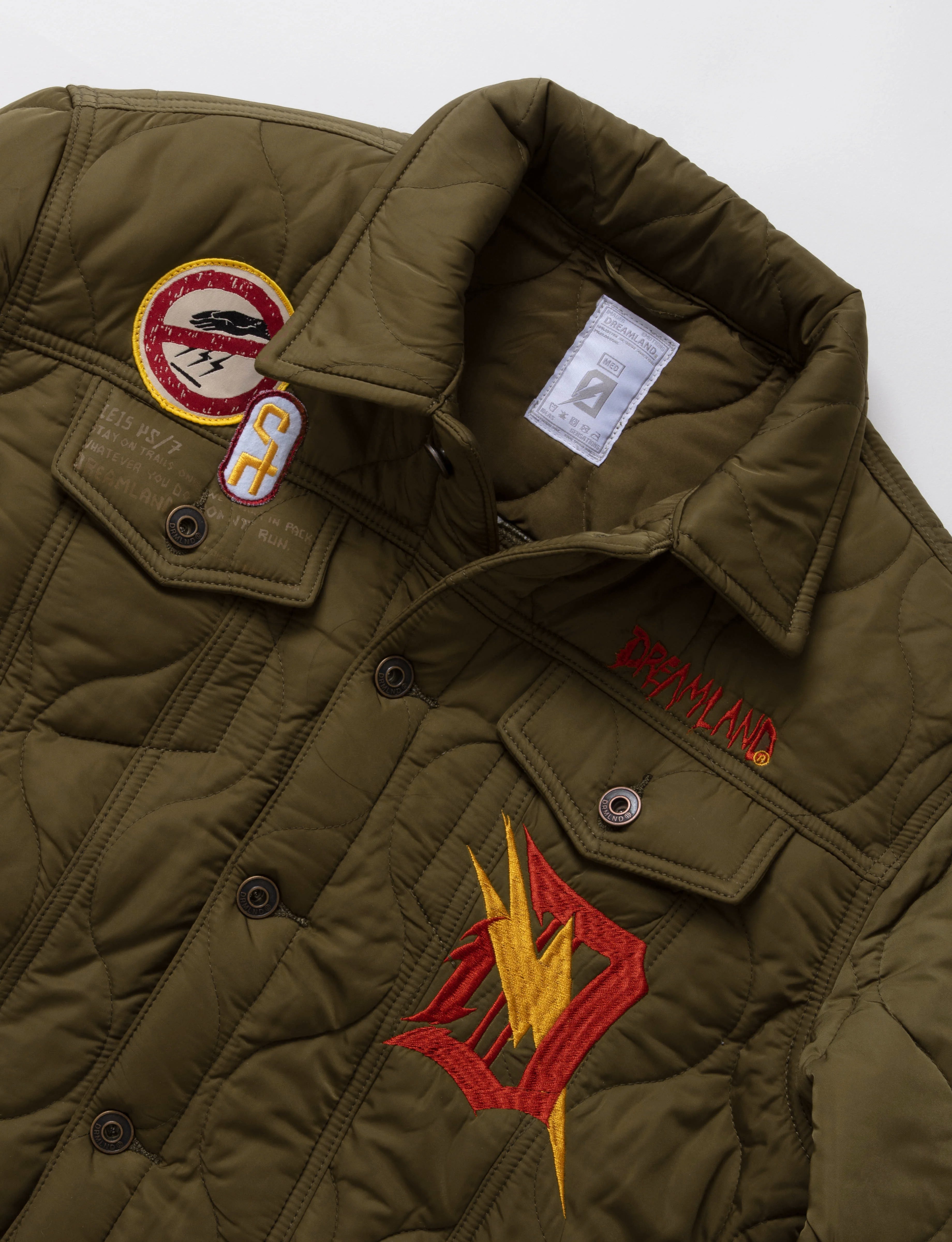DREAMLAND MEN’S BOMBER JACKET OLIVE D2211O0767
