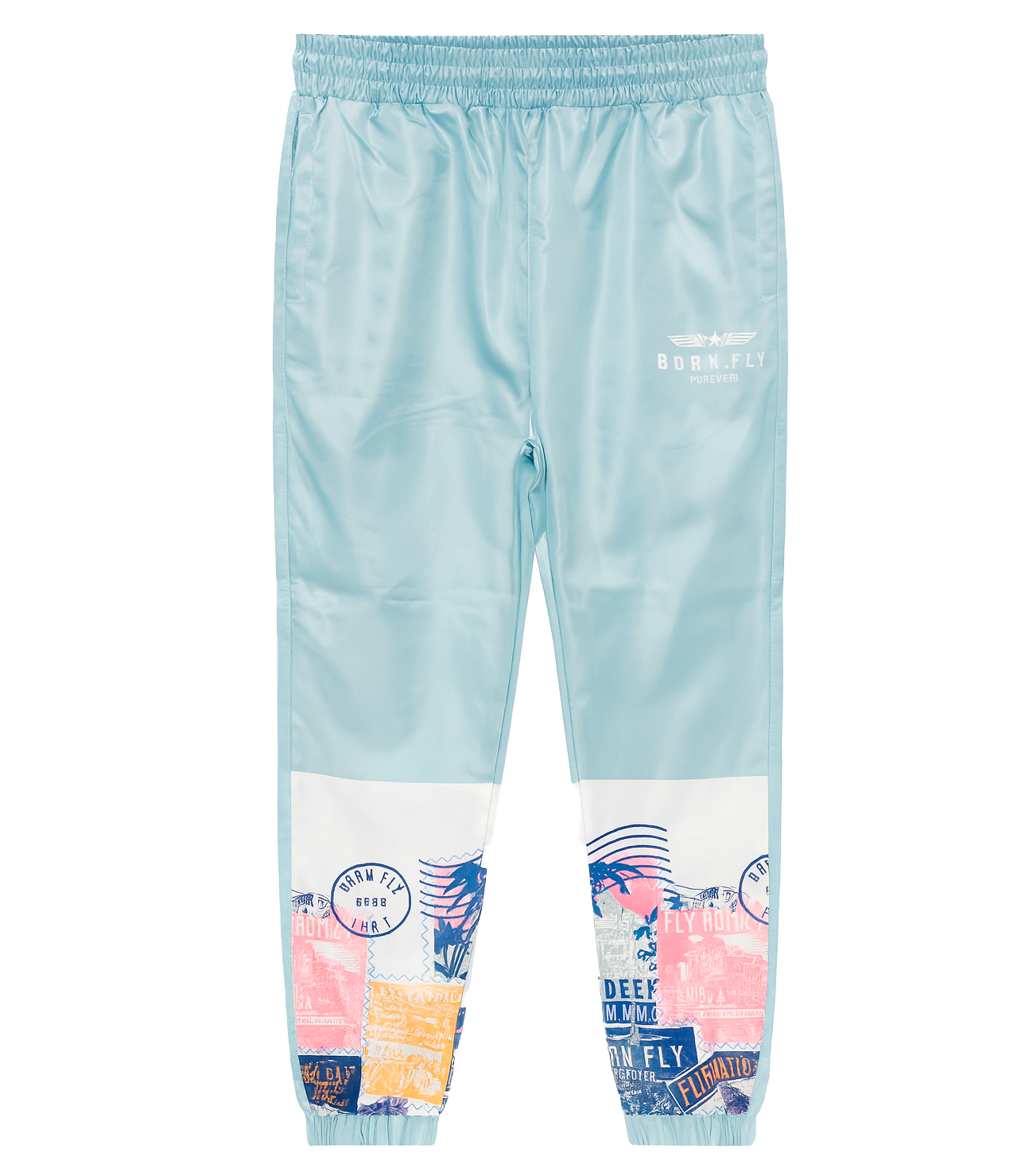 YOUTH BORN FLY TRACK PANTS LT BLUE - B04B3134