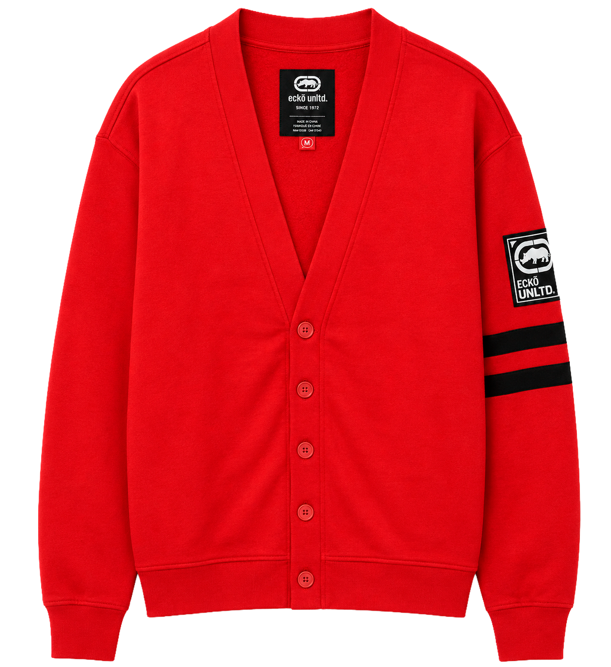 ECKO UNLTD PREMIUM CARDIGAN TRUE RED - EO15L435