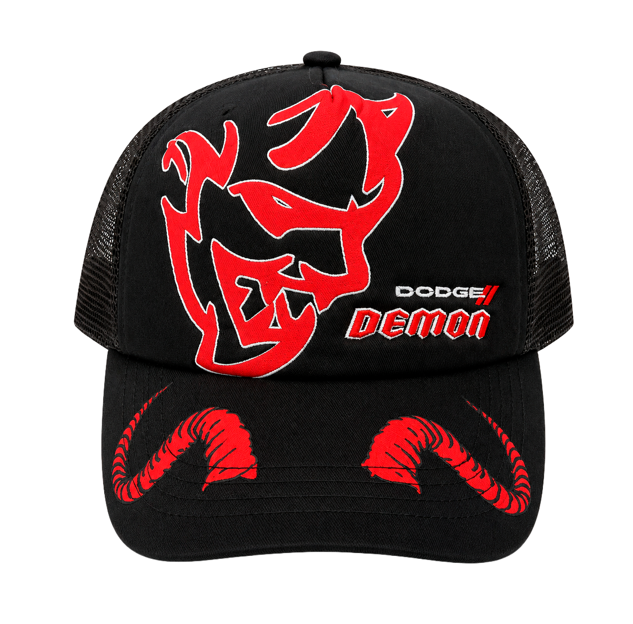 REASON X DODGE SNAPBACK TRUCKER HAT BLACK - DG-97