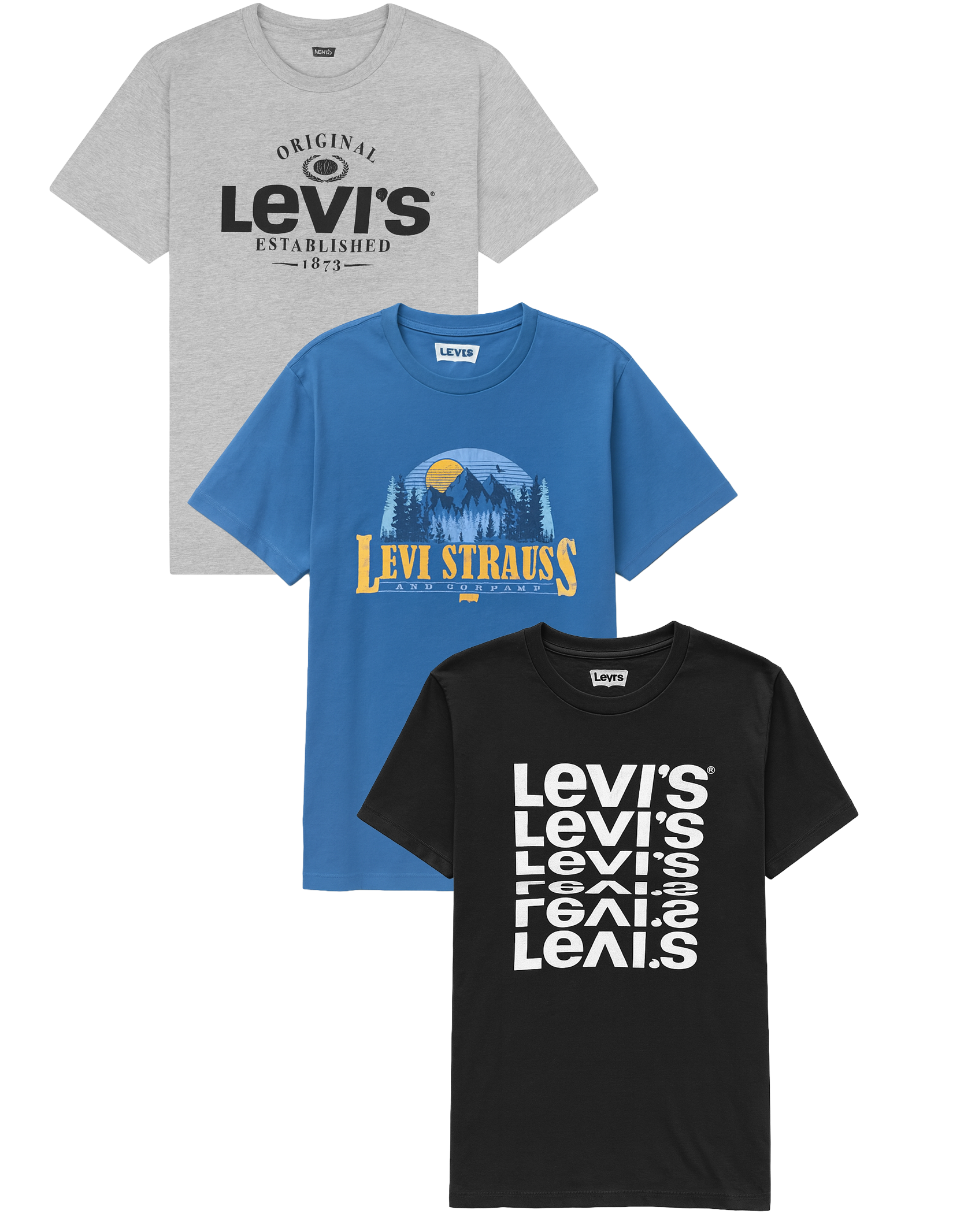 LEVIS ASSORTED GRAPHIC T-SHIRTS ASST - LVSTS25