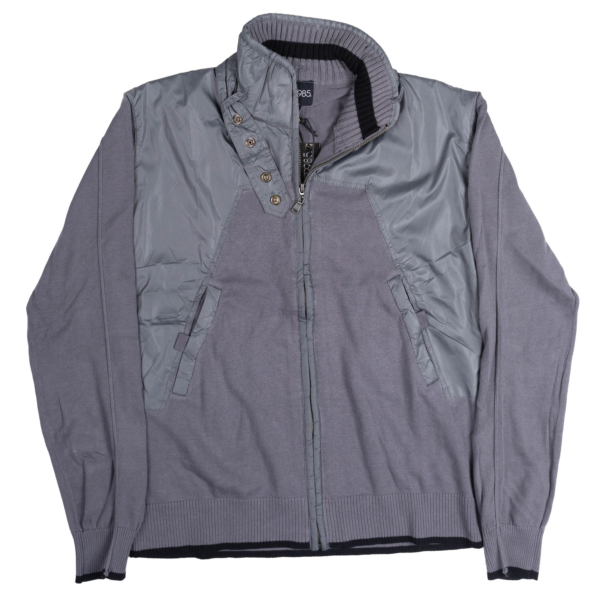 SILVER 985 MIXED MEDIA JACKET GRAY - 34108