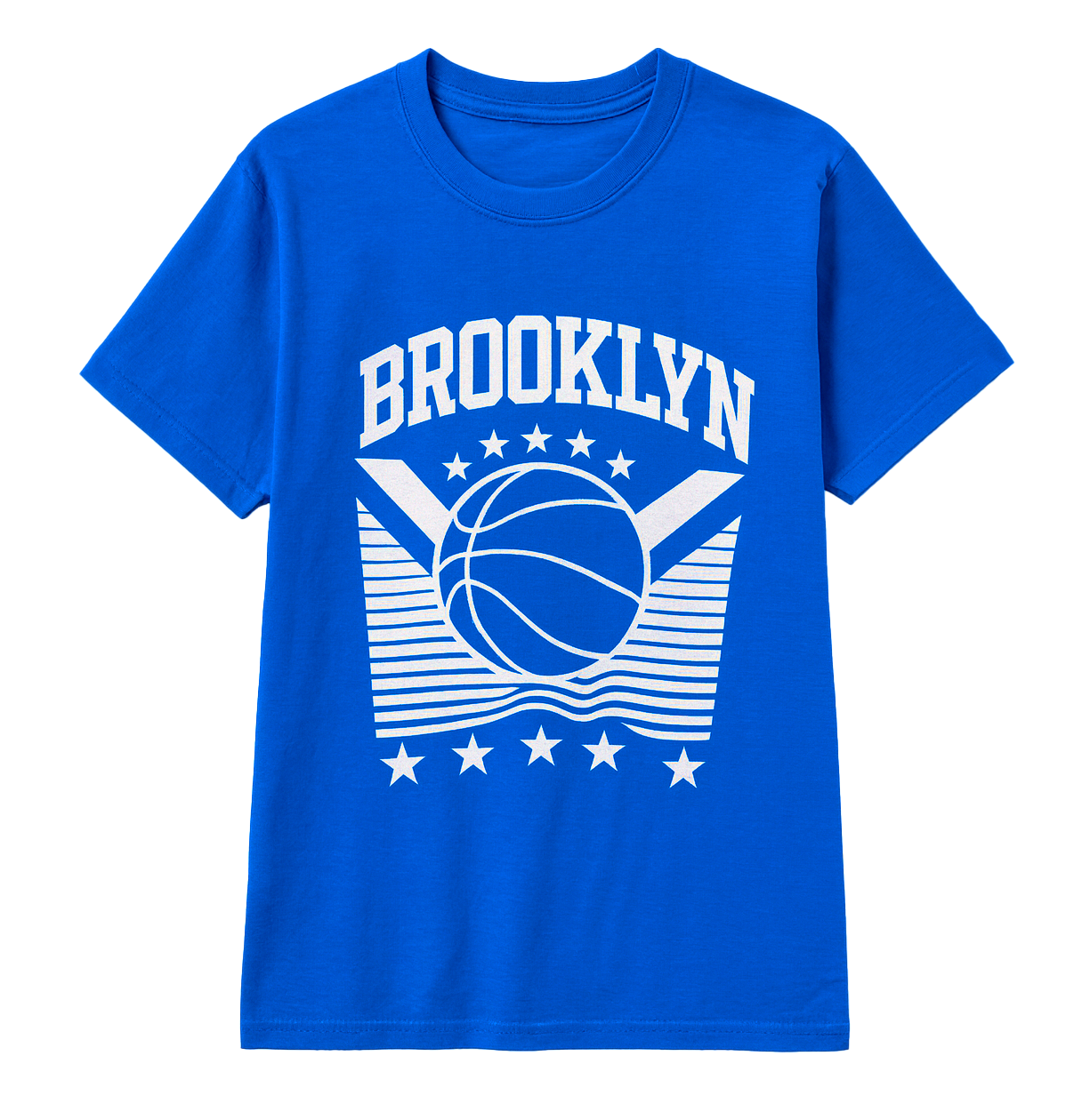MELROSE PLACE GRAPHIC T-SHIRT ROYAL - BROOKLYN B-BALL