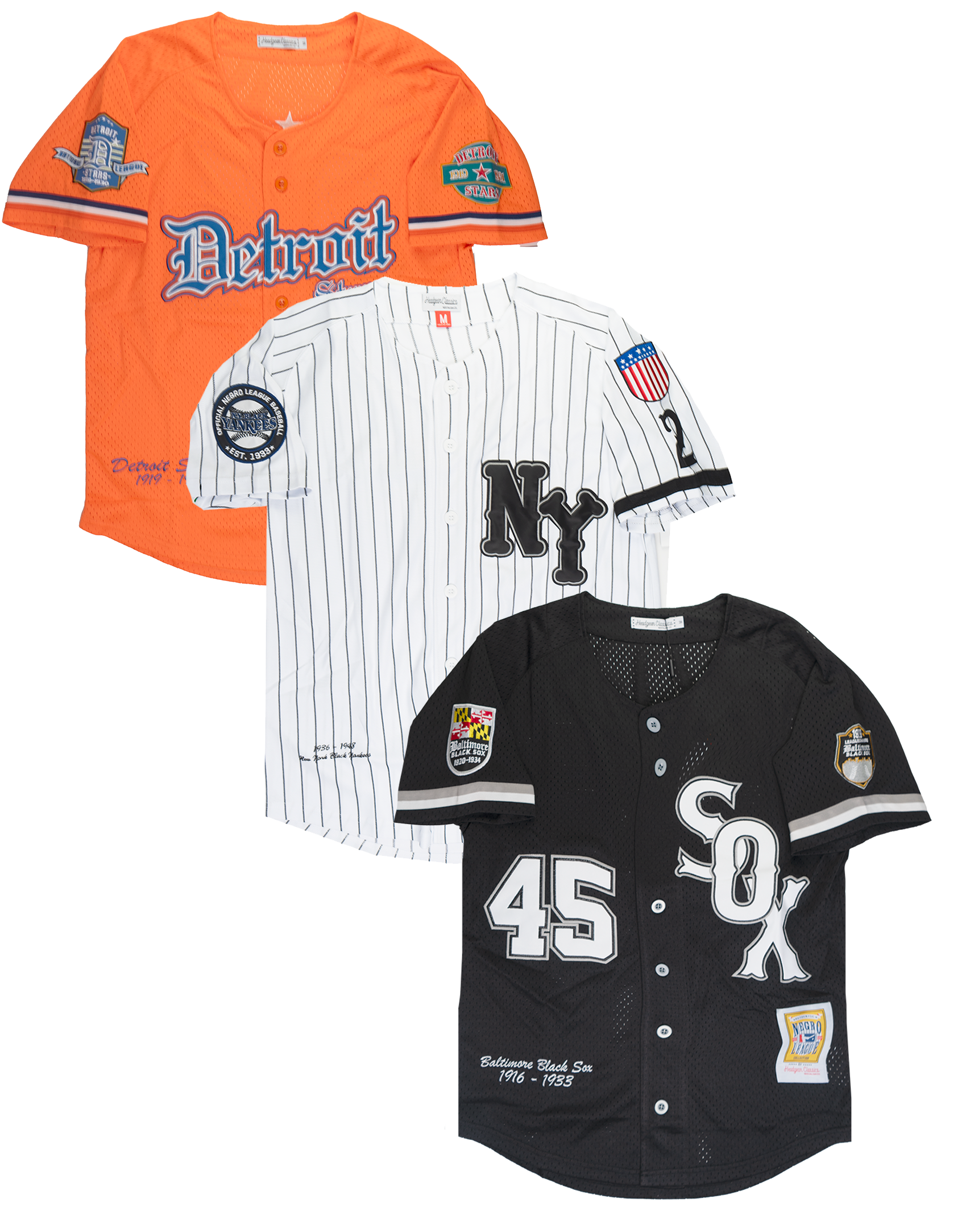 HEADGEAR ASSORTED NEGRO LEAGUE JERSEY ASST - HGC-BAJ-NGL