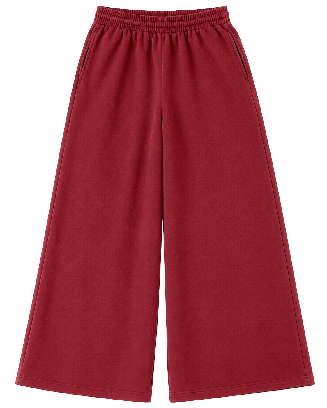 LA FAMILIA HEAVYWEIGHT WIDE LEG SWEATPANTS DEAD RED - LFHOL24KB001