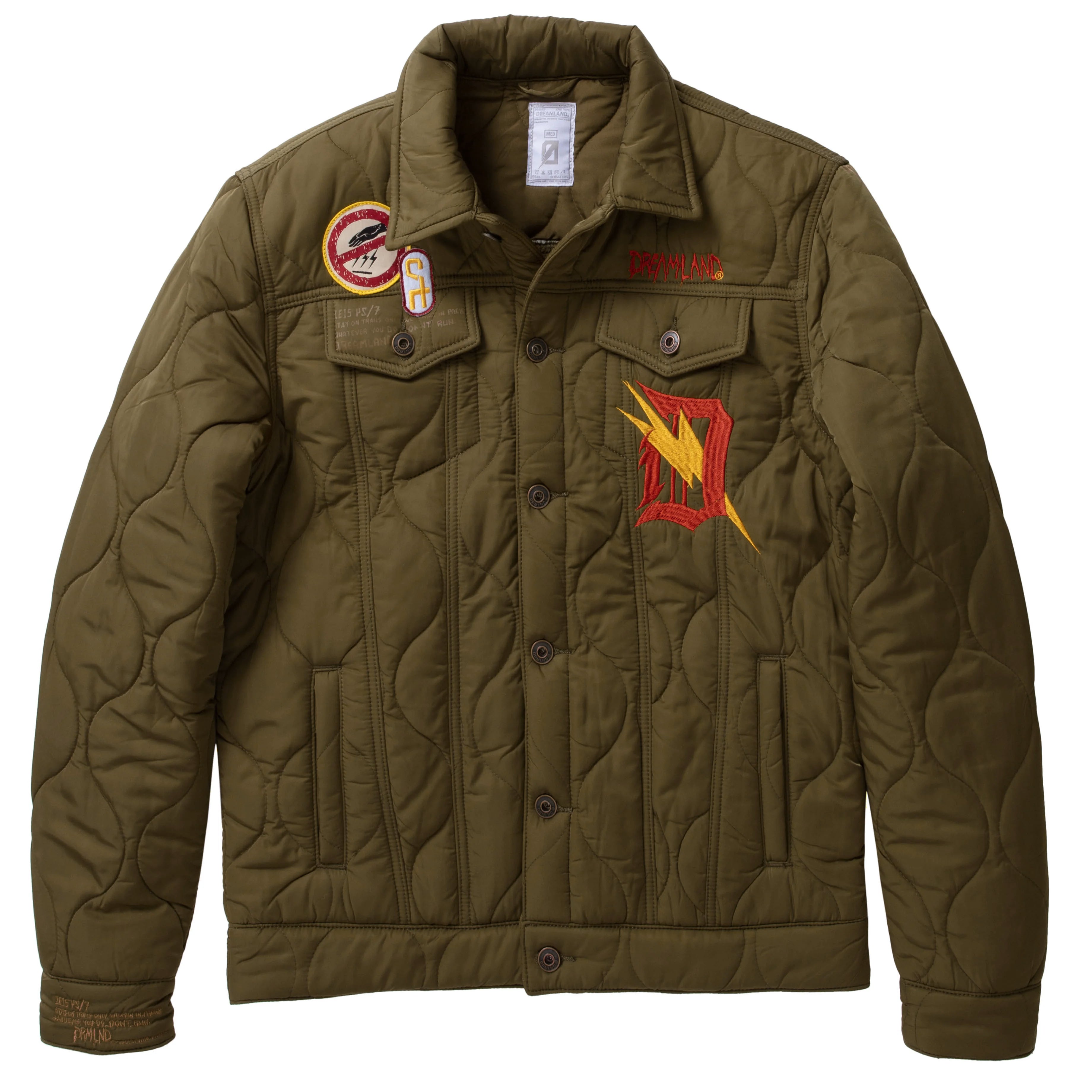DREAMLAND MEN’S BOMBER JACKET OLIVE D2211O0767