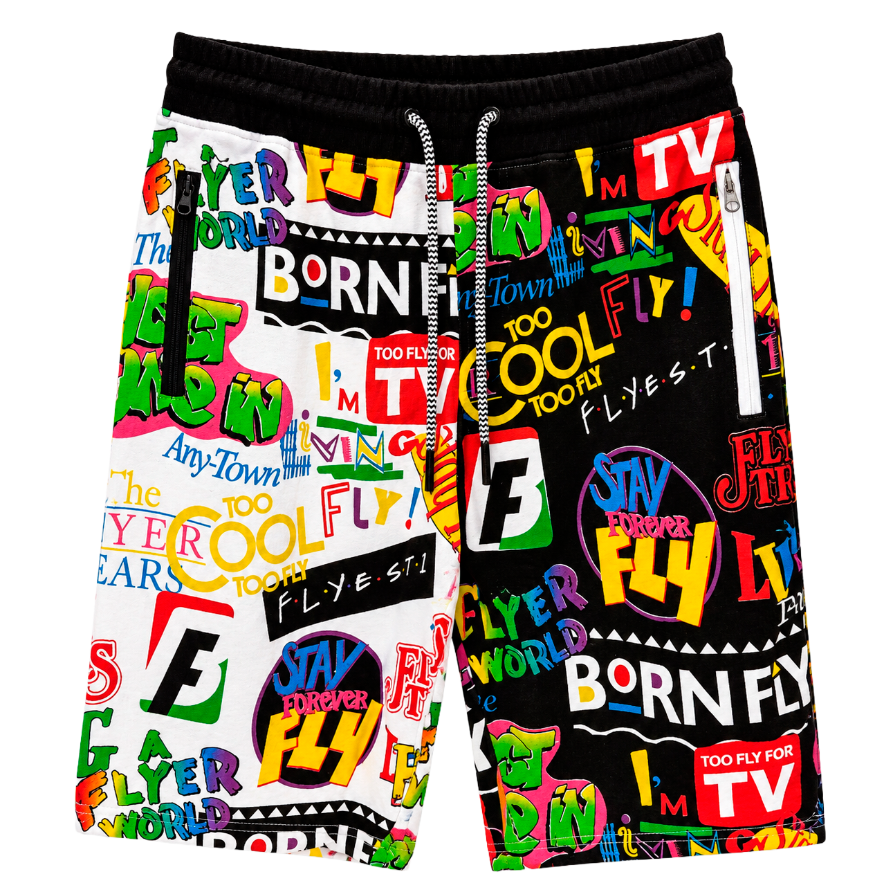 BORN FLY ASSORTED FLEECE SWEATSHORTS ASST - BFSWSHT26