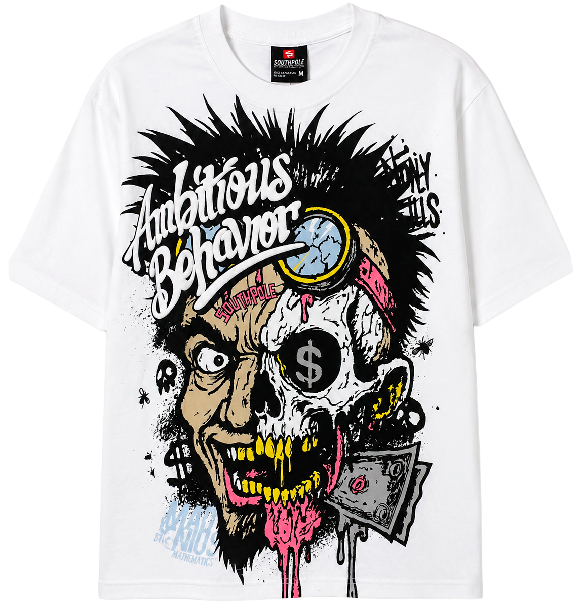 SOUTH POLE PREMIUM GRAPHIC T-SHIRT WHITE - SM450156
