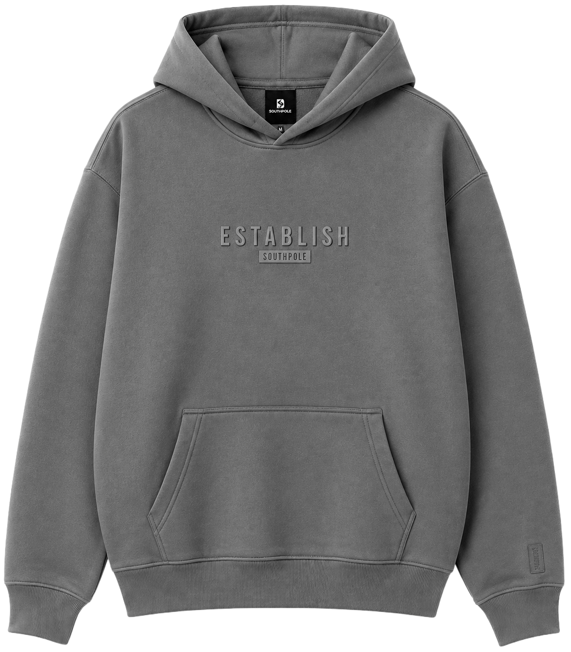 SOUTH POLE ESSENTIALS HOODIE GRAPHITE - SM471510