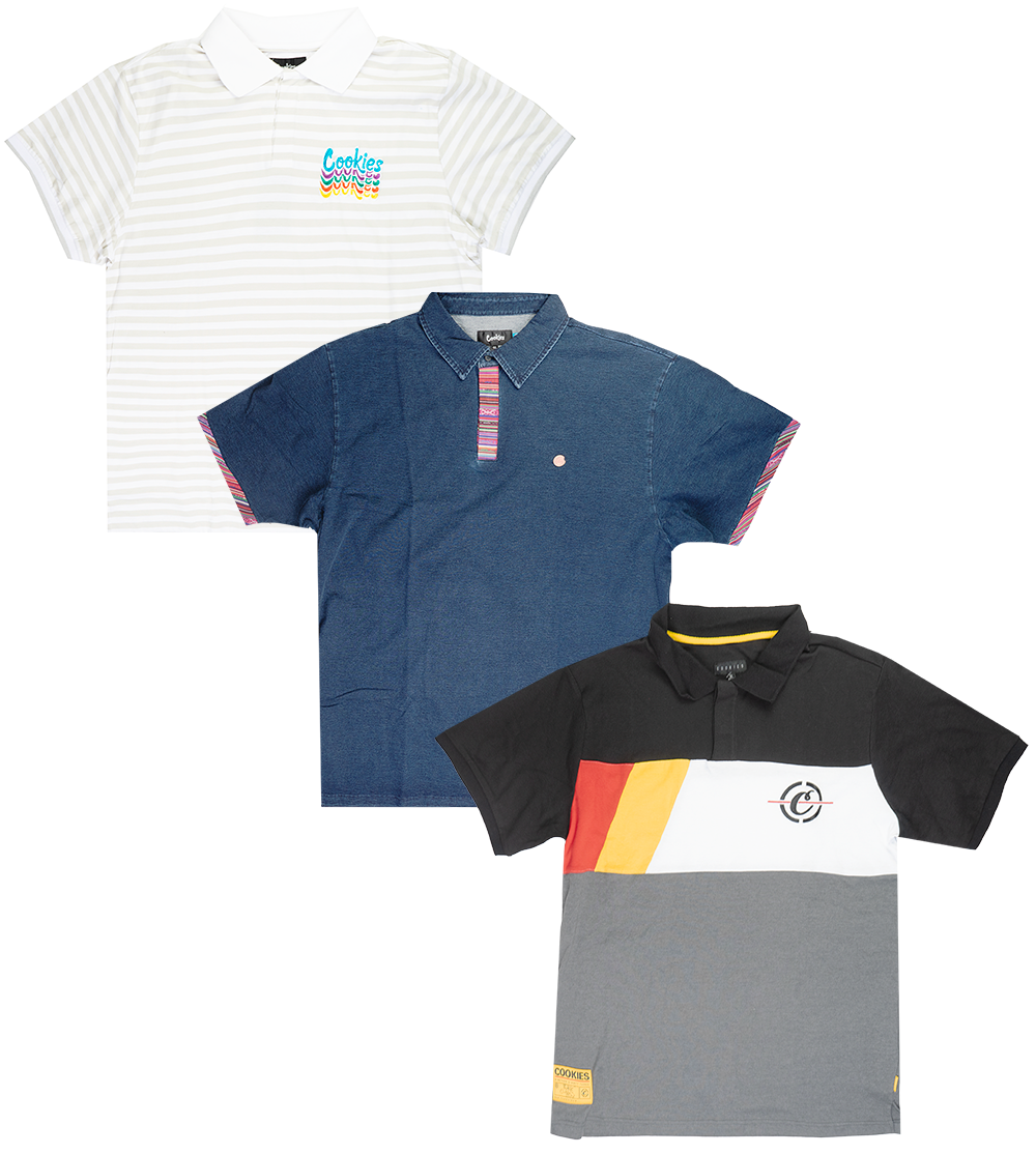 COOKIES ASSORTED S/S POLO SHIRT ASST - CKESPL