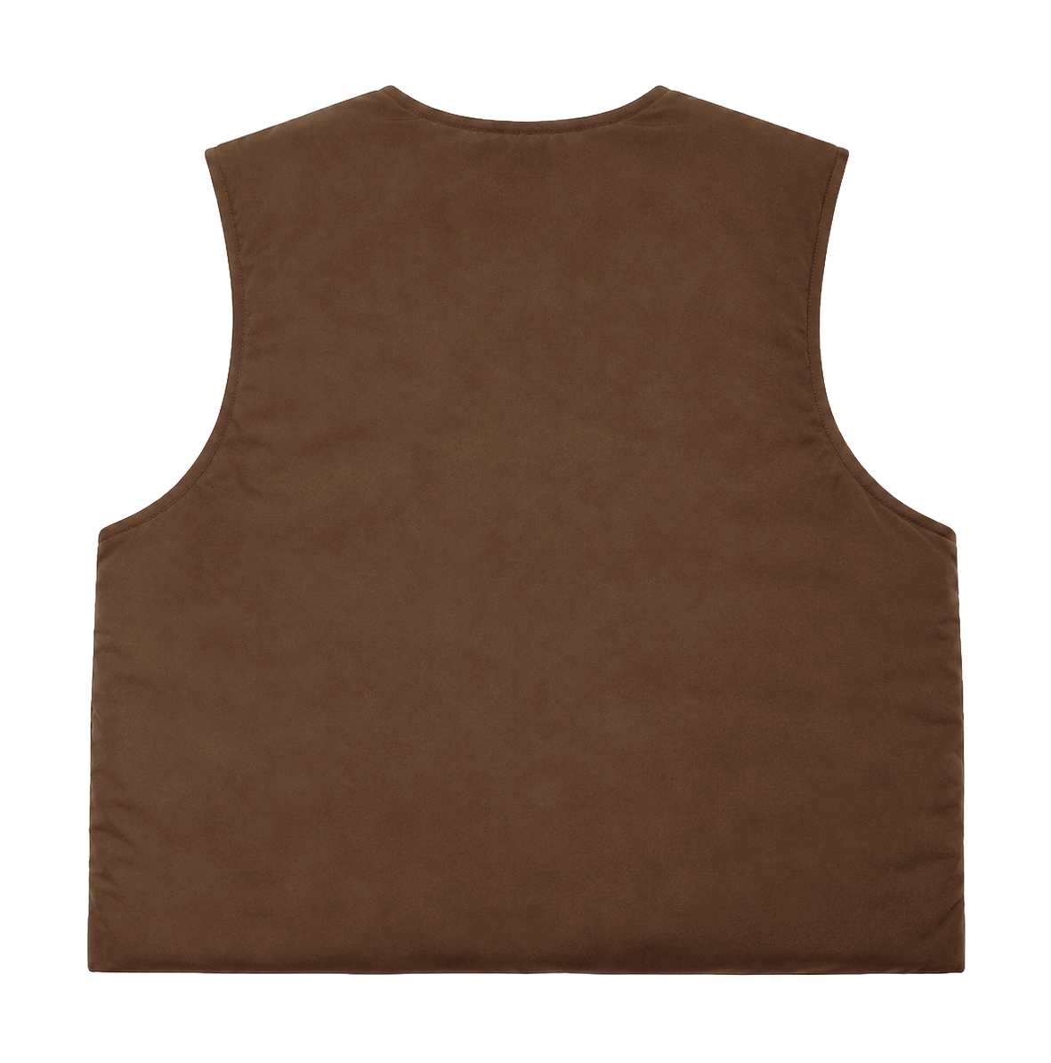 EPTM PUFF BOMBER CROP VEST BROWN - EP11164
