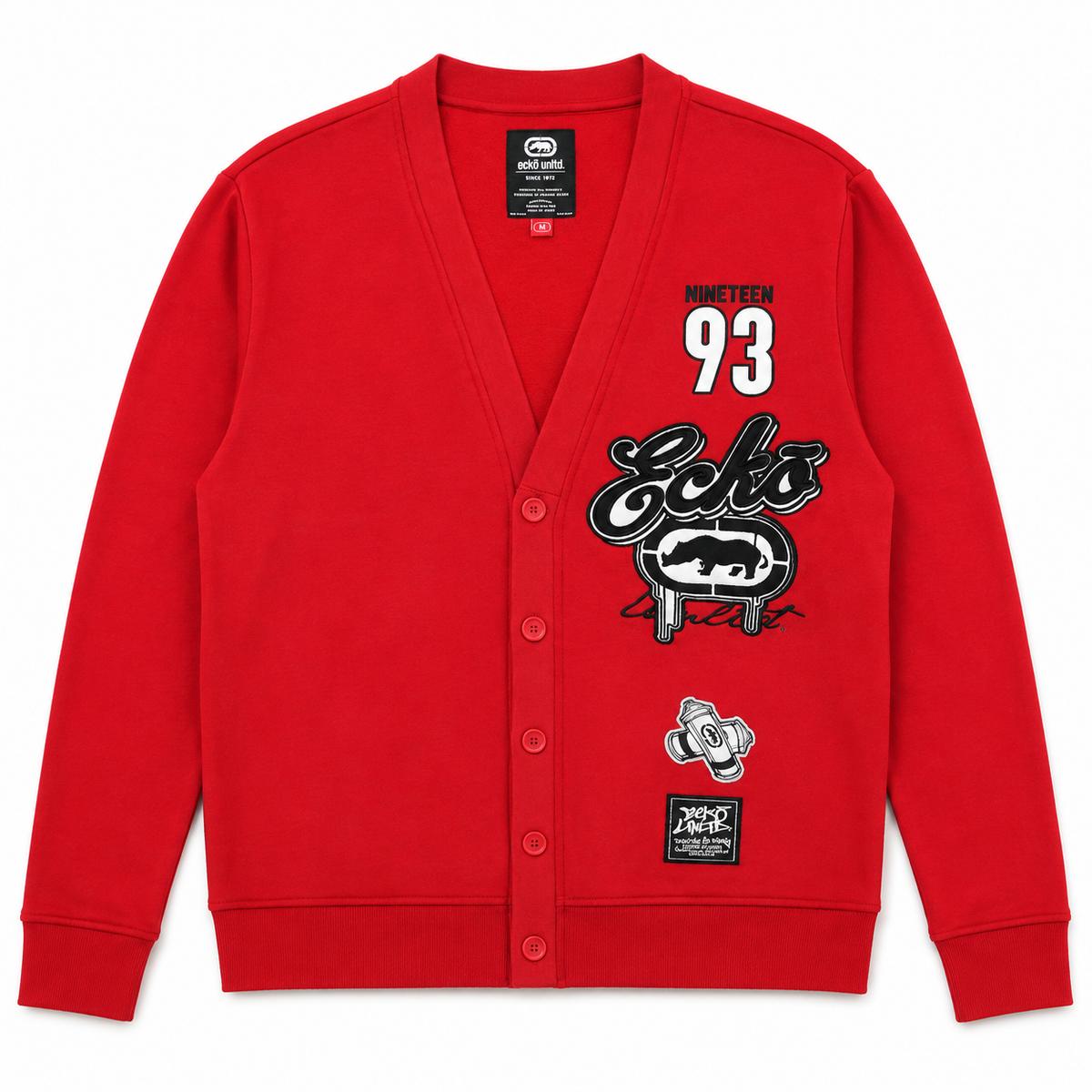 ECKO UNLTD PREMIUM CARDIGAN TRUE RED - EO15L432