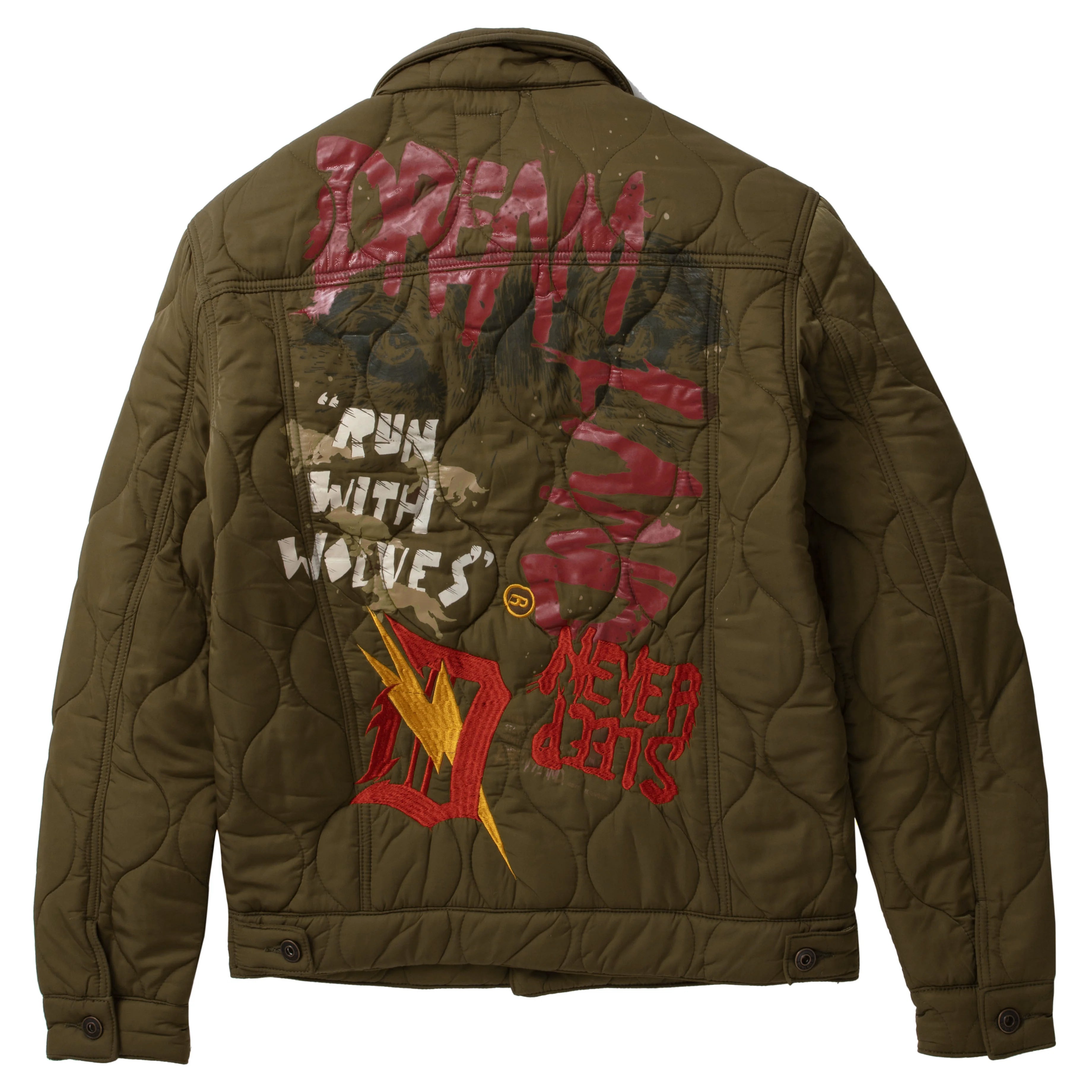 DREAMLAND MEN’S BOMBER JACKET OLIVE D2211O0767