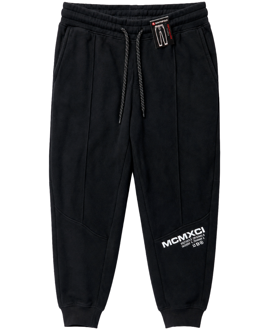 SOUTH POLE FLEECE SWEATPANTS BLACK - SM451582