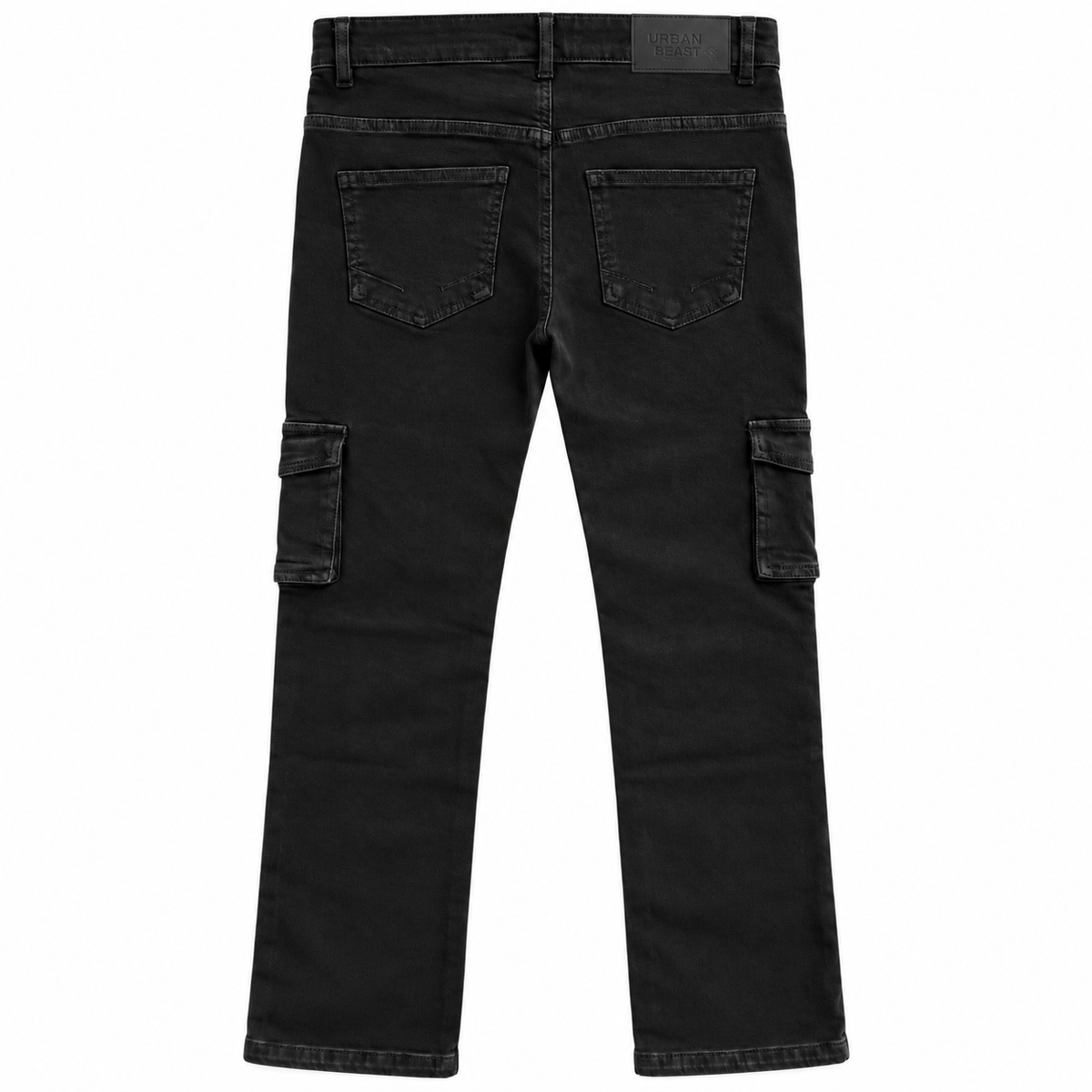 URBAN BEAST PREMIUM CARGO PANTS BLACK - UB118T