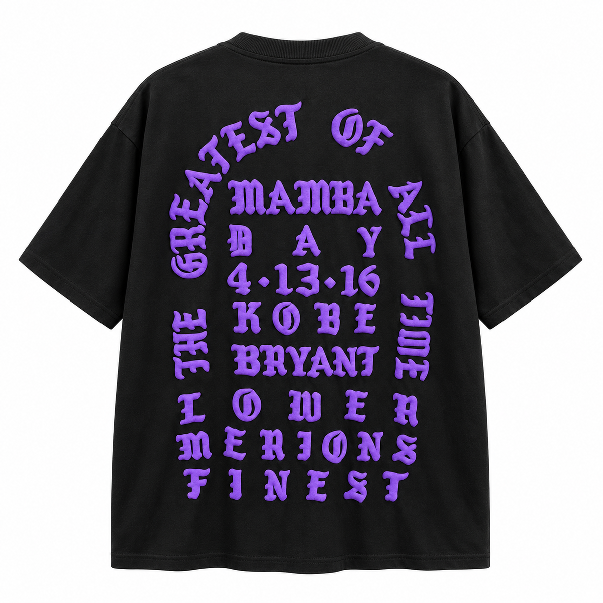 AUTHENTIC LEGENDS PUFF T-SHIRT BLACK/PURPLE - FEEL LIKE KOBE