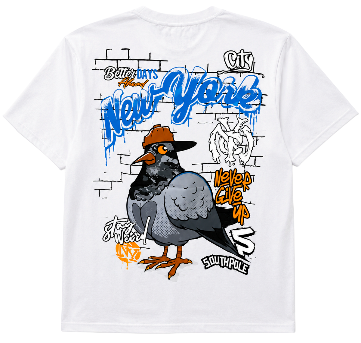 SOUTH POLE PREMIUM GRAPHIC T-SHIRT WHITE - SM450161