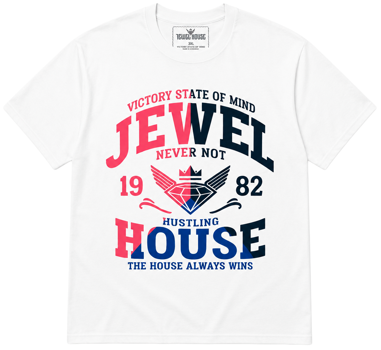 JEWEL HOUSE GRAPHIC T-SHIRT WHITE - JH07C1220