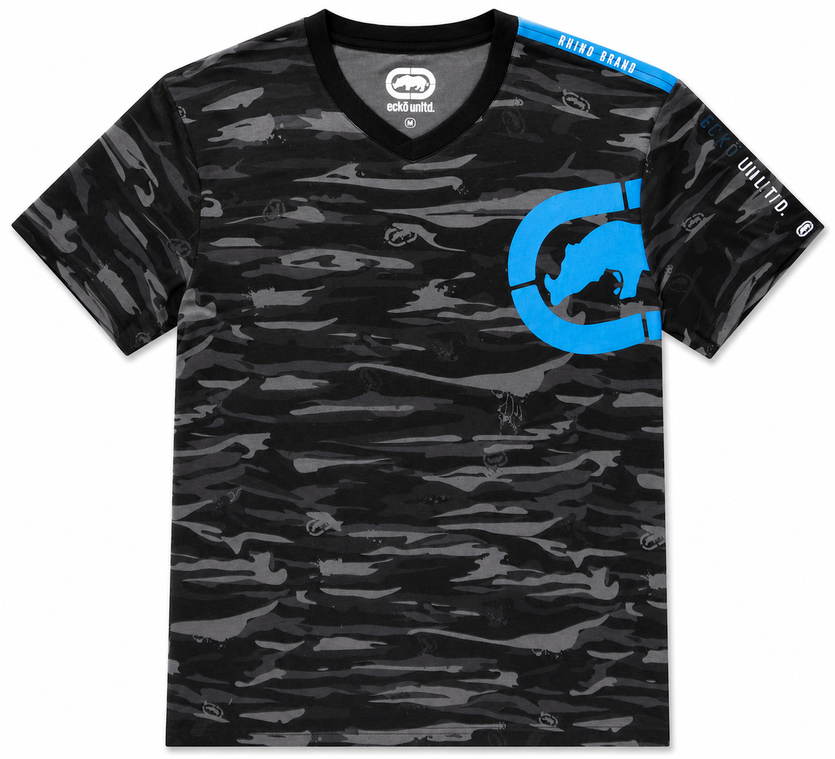 ECKO UNLTD LOGO T-SHIRT BLACK CAMO - EO31K797 - Steal Deal
