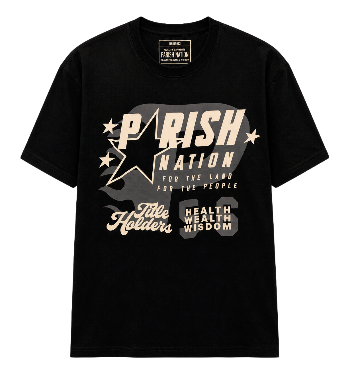 PARISH NATION GRAPHIC T-SHIRT BLACK - N07C2727