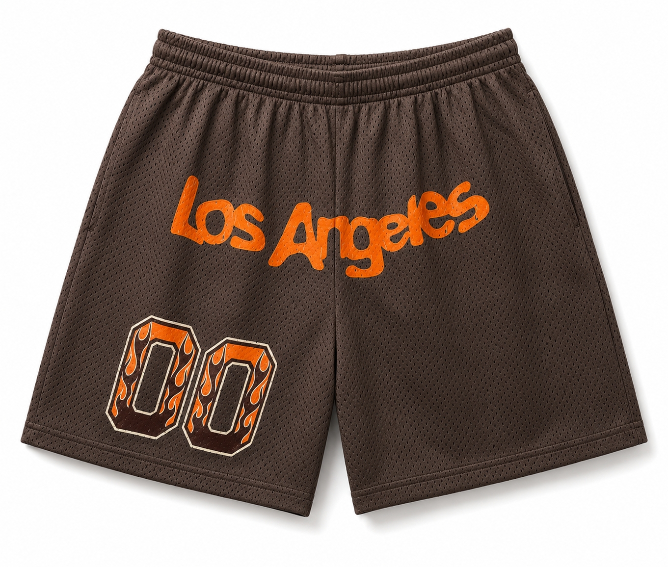 KIAN LAWLEY YEUX JERSEY SHORTS BROWN - KLA24EBT003