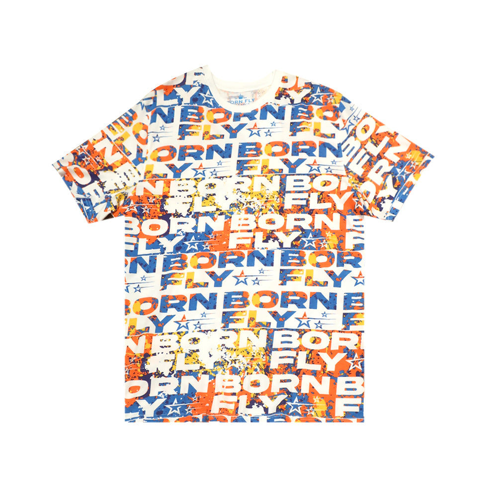 BORN FLY SHORT SLEEVE SHIRT WHITE- B07C2658