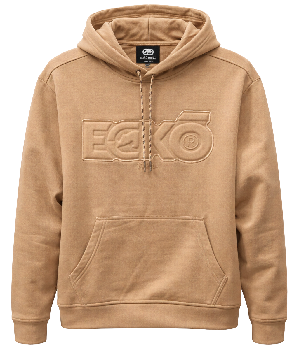 ECKO UNLTD FLEECE HOODIE BEIGE - EO34H1132