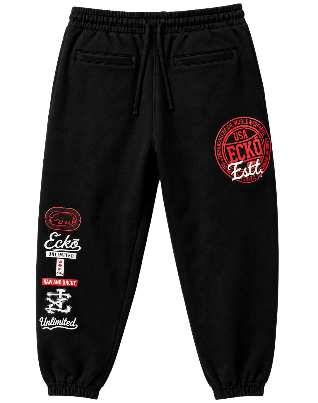 ECKO UNLTD FLEECE JOGGER PANT BLACK - EO15G1443