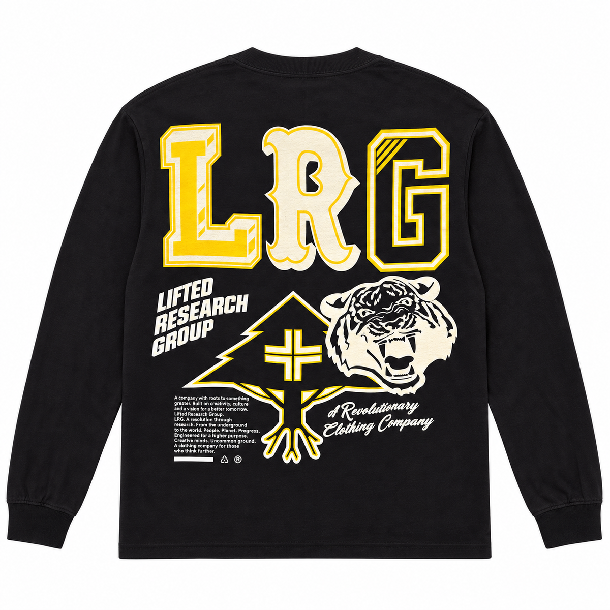 LRG GRAPHIC LONG SLEEVE SHIRT BLACK - L3ZAMLSXX