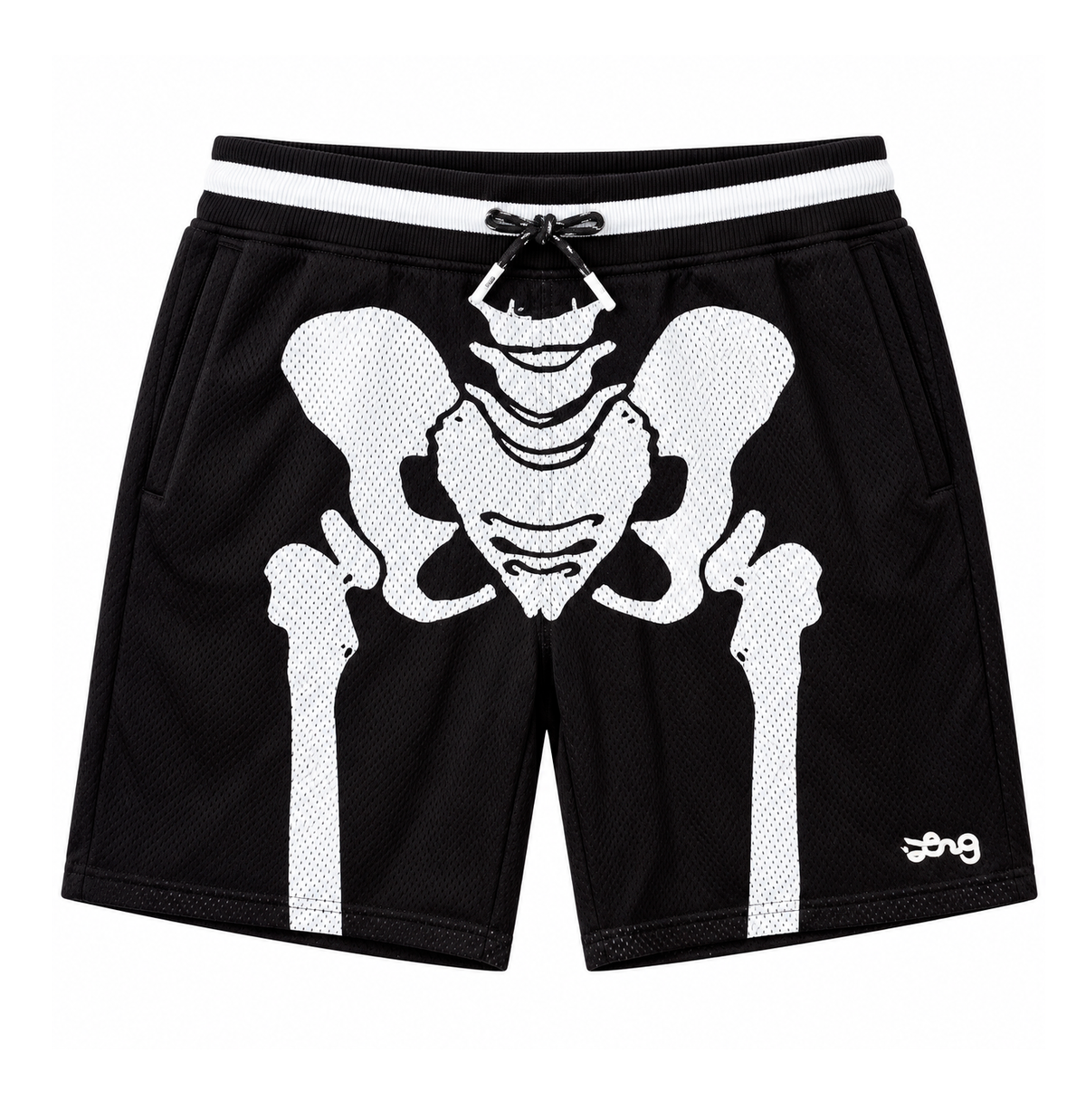 LRG GRAPHIC BASKETBALL SHORTS BLACK - L384MBWXX