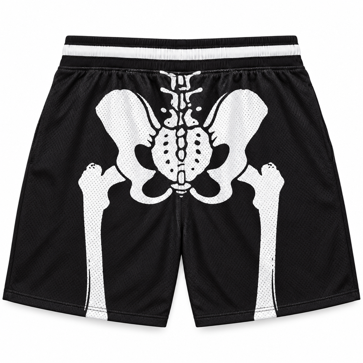 LRG GRAPHIC BASKETBALL SHORTS BLACK - L384MBWXX