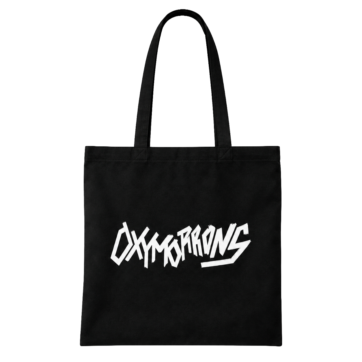 OXYMORRON LOGO TOTE BAG BLACK - FLOWERS
