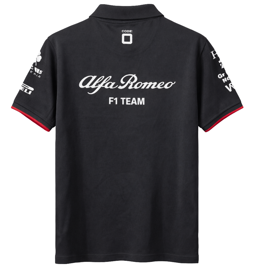 FORMULA 1 S/S RACING POLO SHIRT BLACK/RED - ALFA RACE TEAM - Steal Deal