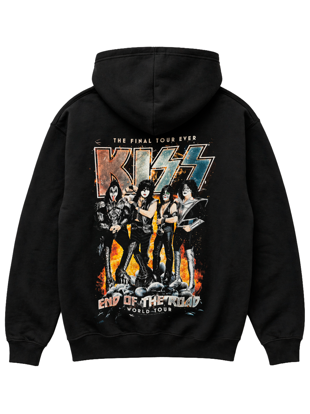 LICENSED MUSIC ZIP HOODIE JACKET BLACK - KISS EOTR - Steal Deal