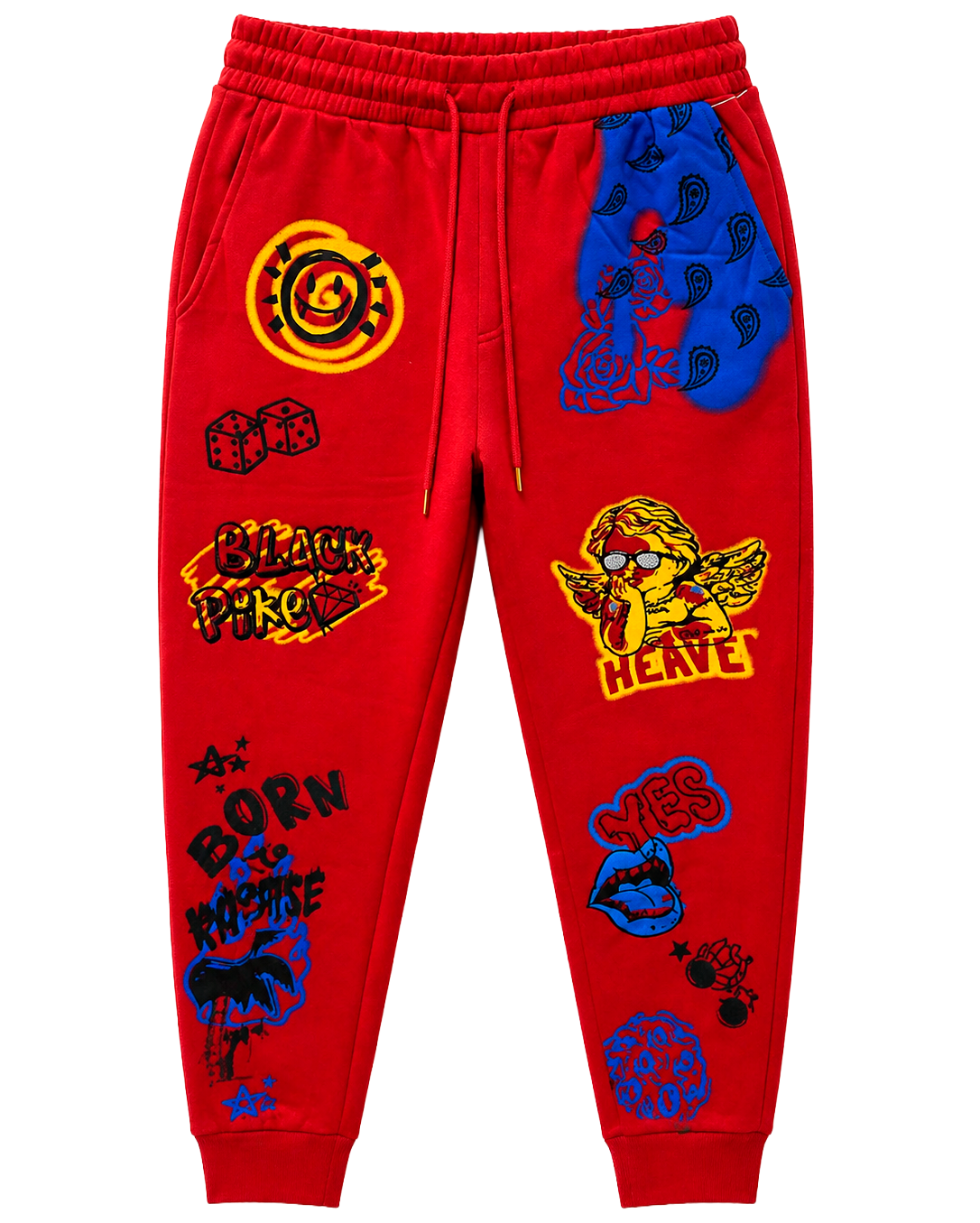 BLACK PIKE ASSORTED GRAPHIC JOGGER PANTS ASST - BPJGRA