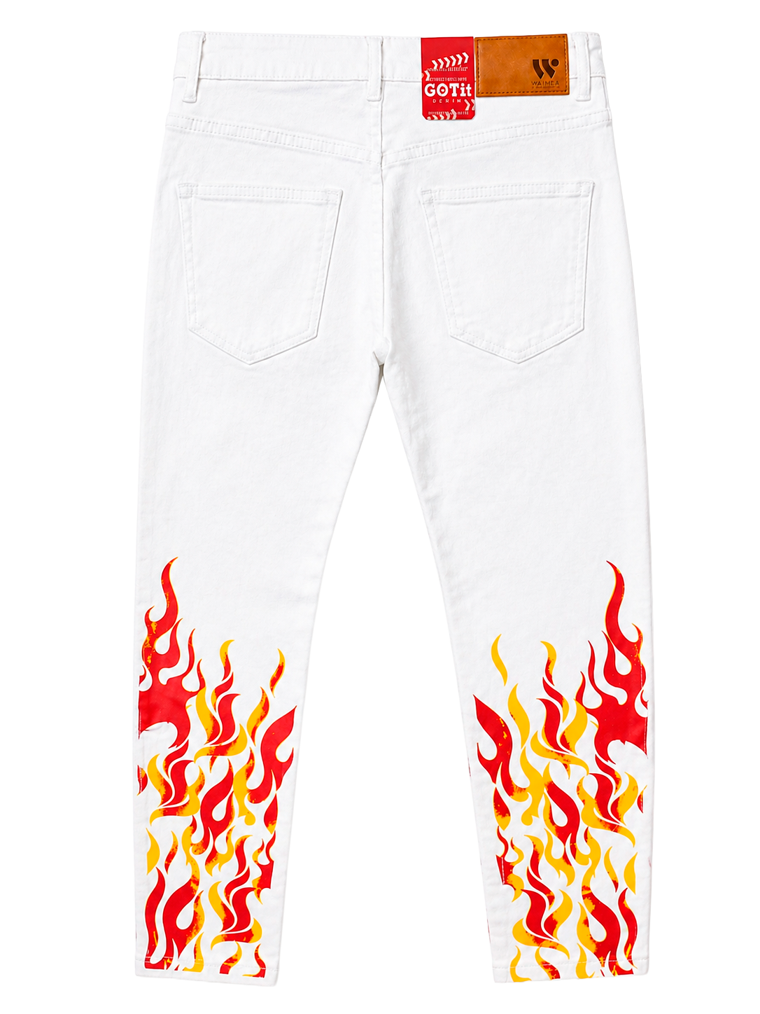 WAIMEA DISTRESSED DENIM JEANS WHITE - M5021TA