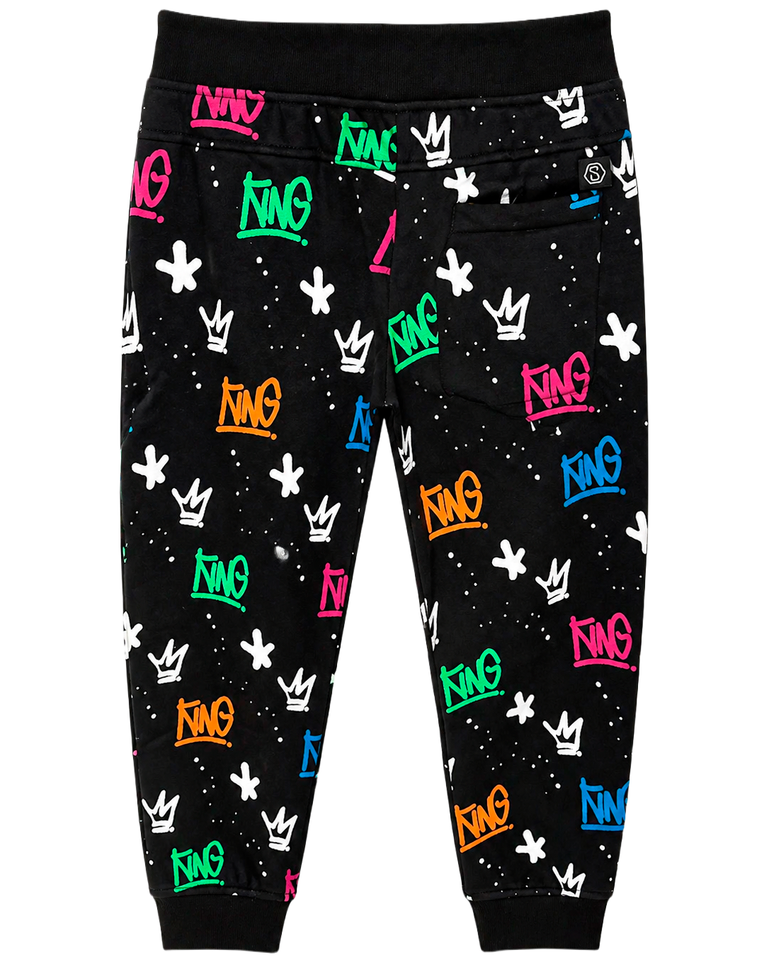 SWITCH GRAPHIC JOGGER PANTS BLACK - SF1415