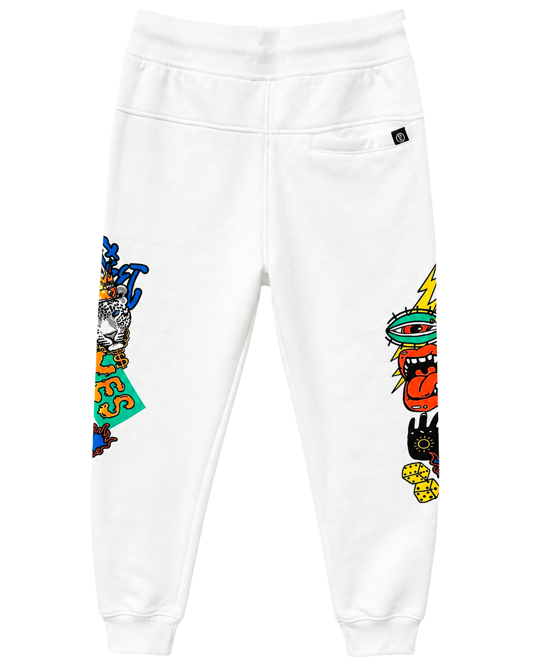 SWITCH GRAPHIC JOGGER PANTS WHITE - SF1405
