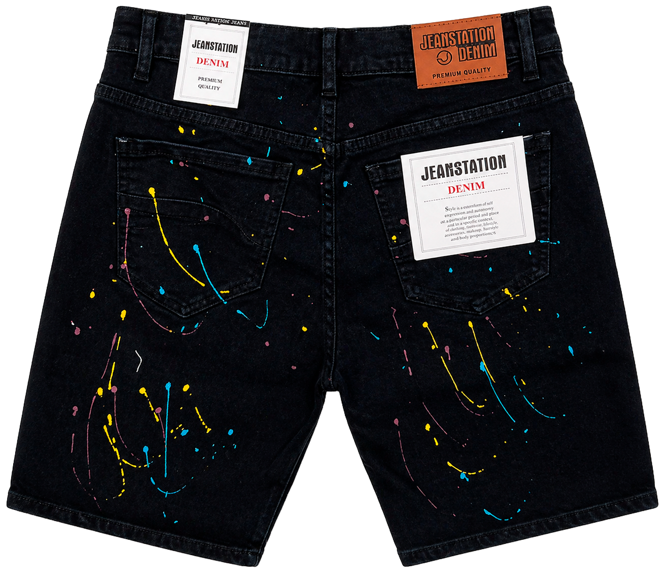 JEANS STATION DENIM SHORTS BLACK - JSP21502S