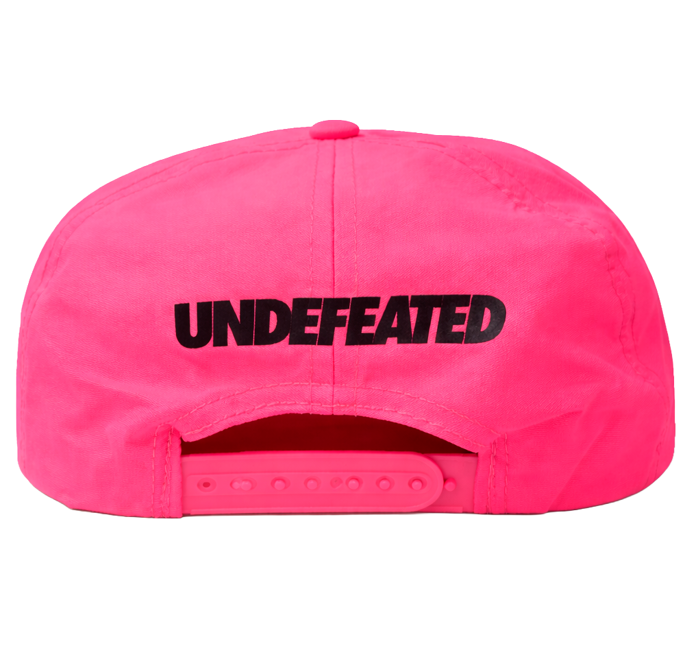 FORMULA 1 X UNDEFEATED 5 PANEL HAT NEON PINK - LVGP