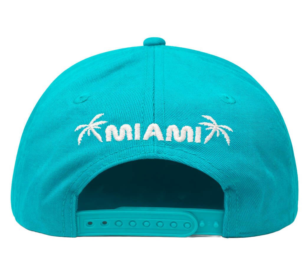 FORMULA 1 FLAT BRIM SNAPBACK HAT AQUA - MIAMI GP