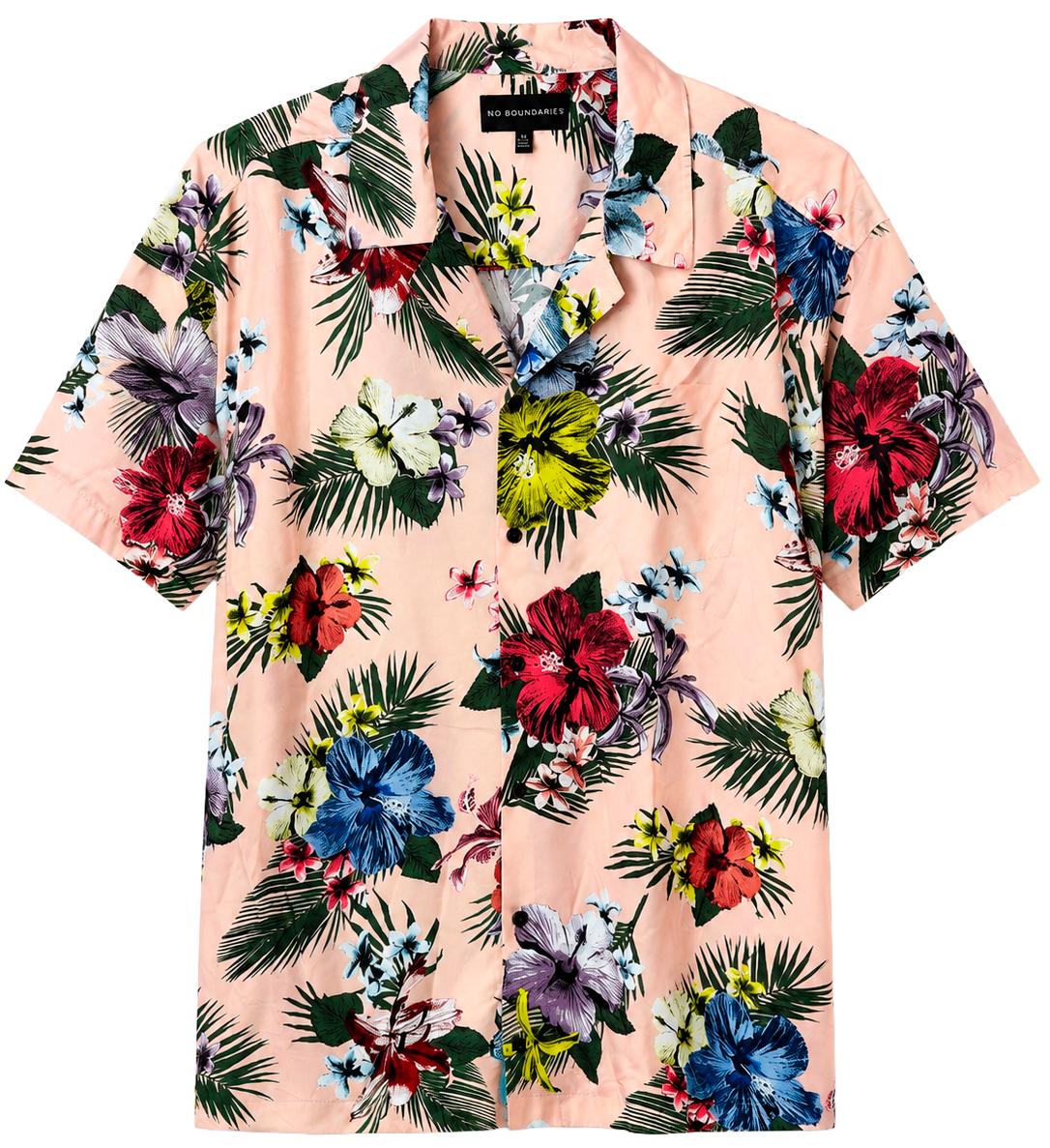 NO BOUNDARIES S/S WOVEN B/D SHIRT ORANGE - NB10111B